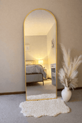 Craftx Luxe Arched Glow Mirror – Premium LED Statement Mirror (Warm Ambient Lighting)